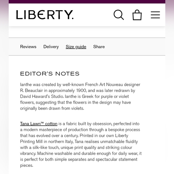 Vintage Liberty Print Dress (Lanthe), Voir by Sanyo, EUC - Picture 11 of 12